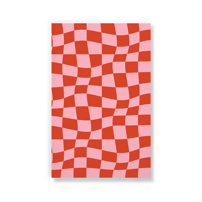 Wonky Checkers Classic Layflat Journal Notebook - Veranda Cafe & Mercantile