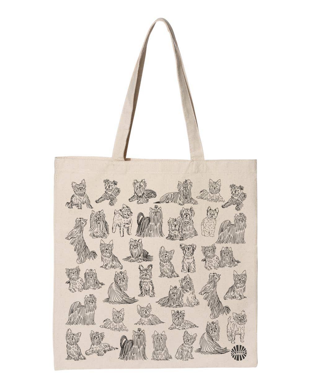 Yorkshire Terrier Yorkie Canvas Tote Bag for Dog Lover - Veranda Cafe & Mercantile