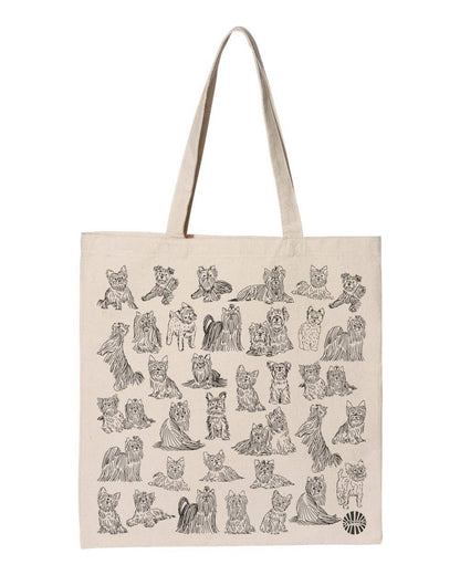 Yorkshire Terrier Yorkie Canvas Tote Bag for Dog Lover - Veranda Cafe & Mercantile