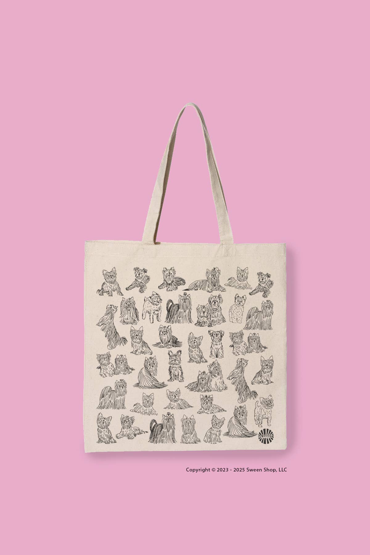 Yorkshire Terrier Yorkie Canvas Tote Bag for Dog Lover - Veranda Cafe & Mercantile
